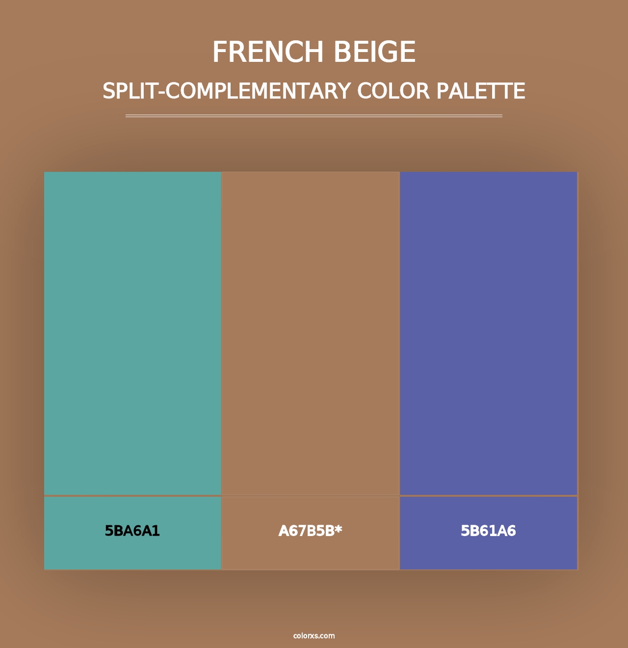 French Beige - Split-Complementary Color Palette