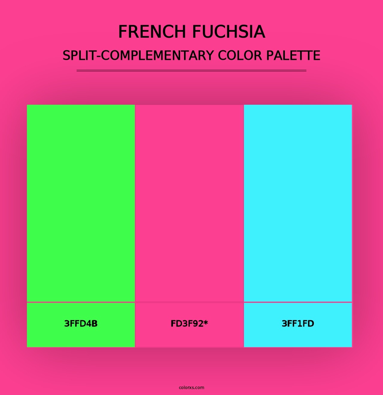 French Fuchsia - Split-Complementary Color Palette