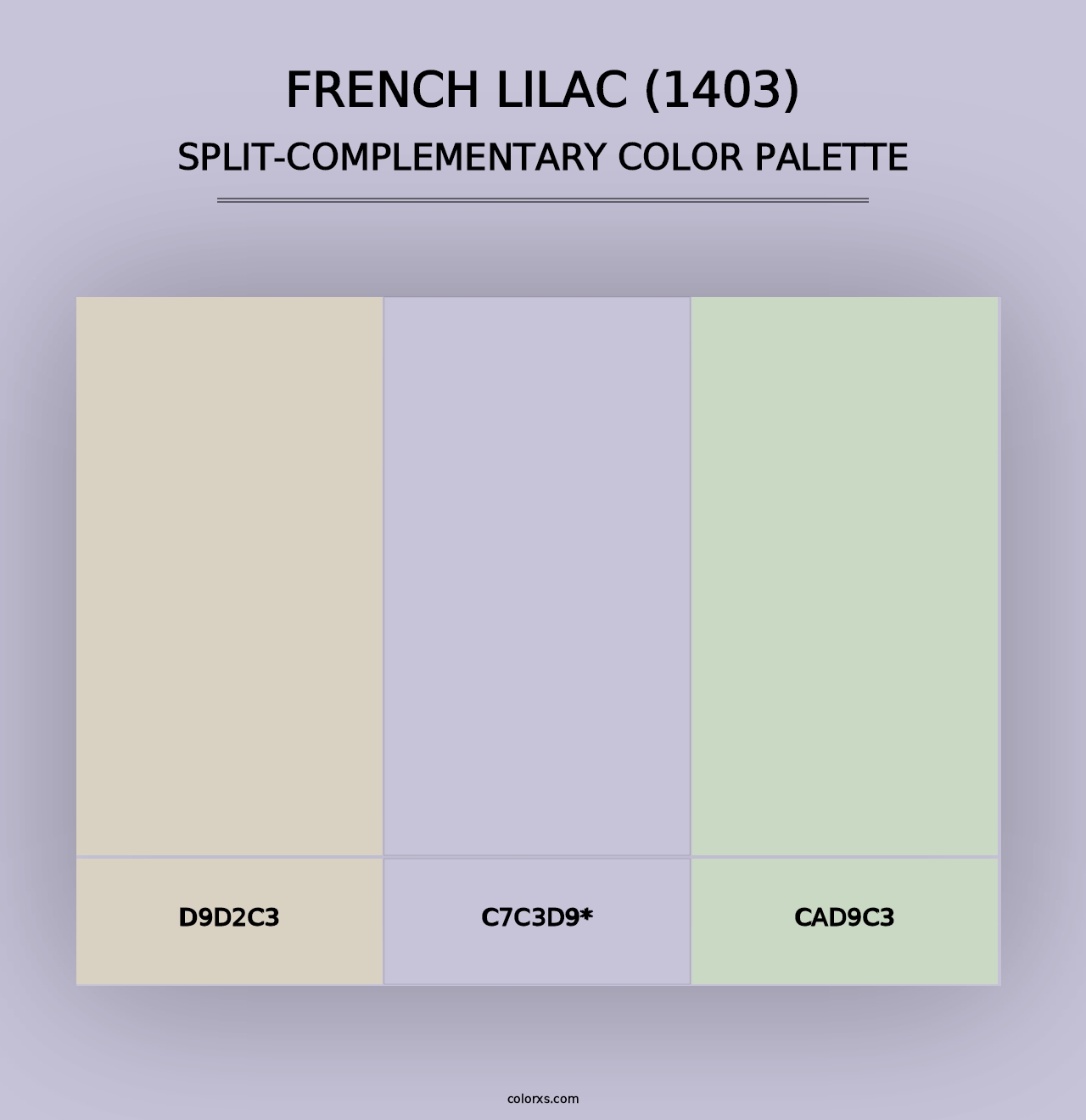 French Lilac (1403) - Split-Complementary Color Palette