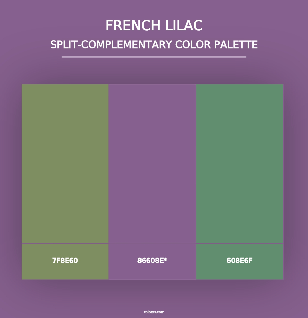 French Lilac - Split-Complementary Color Palette