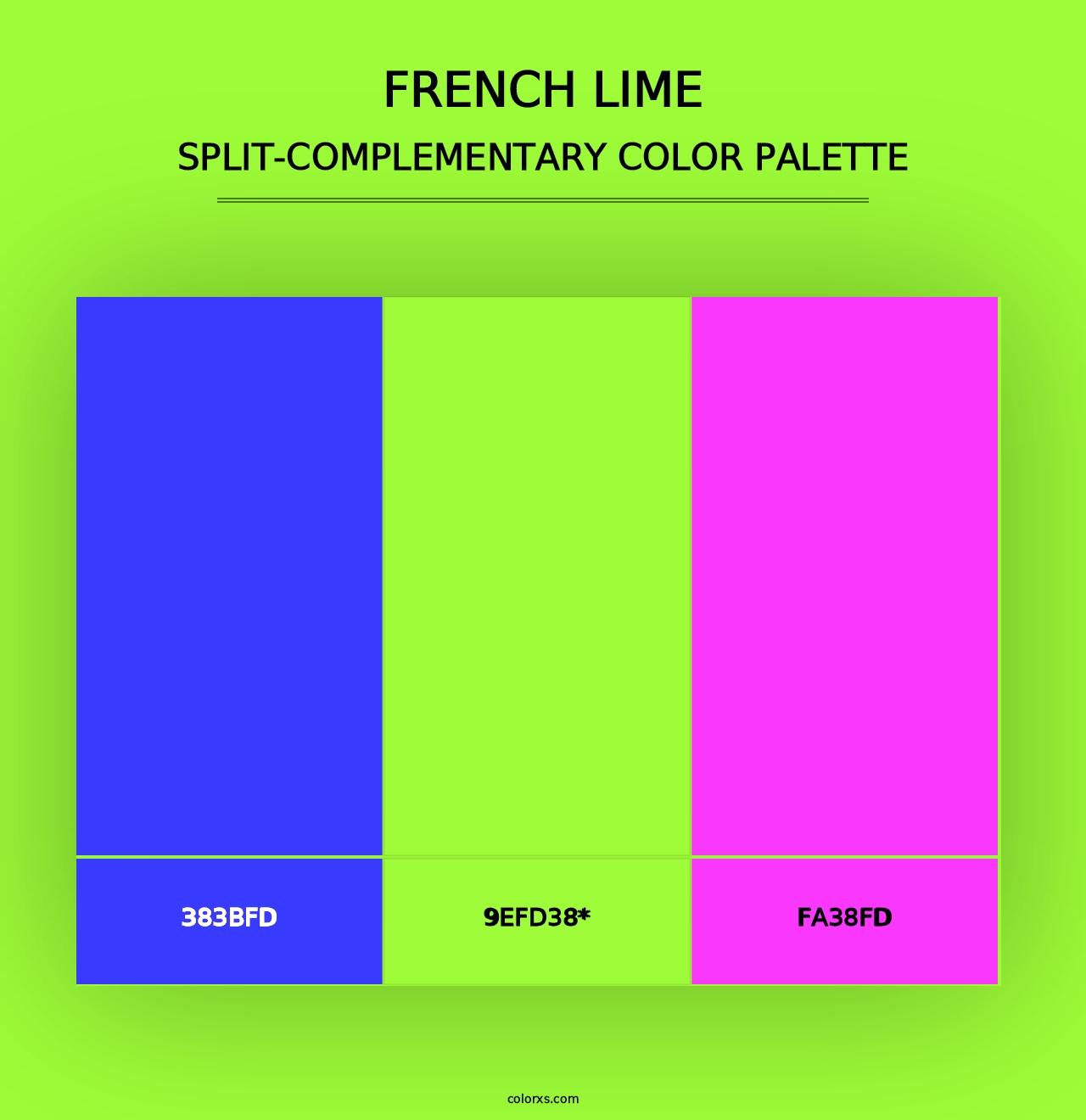 French Lime - Split-Complementary Color Palette