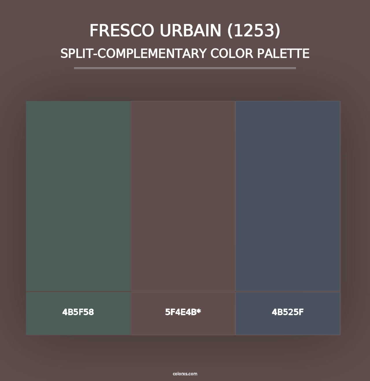 Fresco Urbain (1253) - Split-Complementary Color Palette