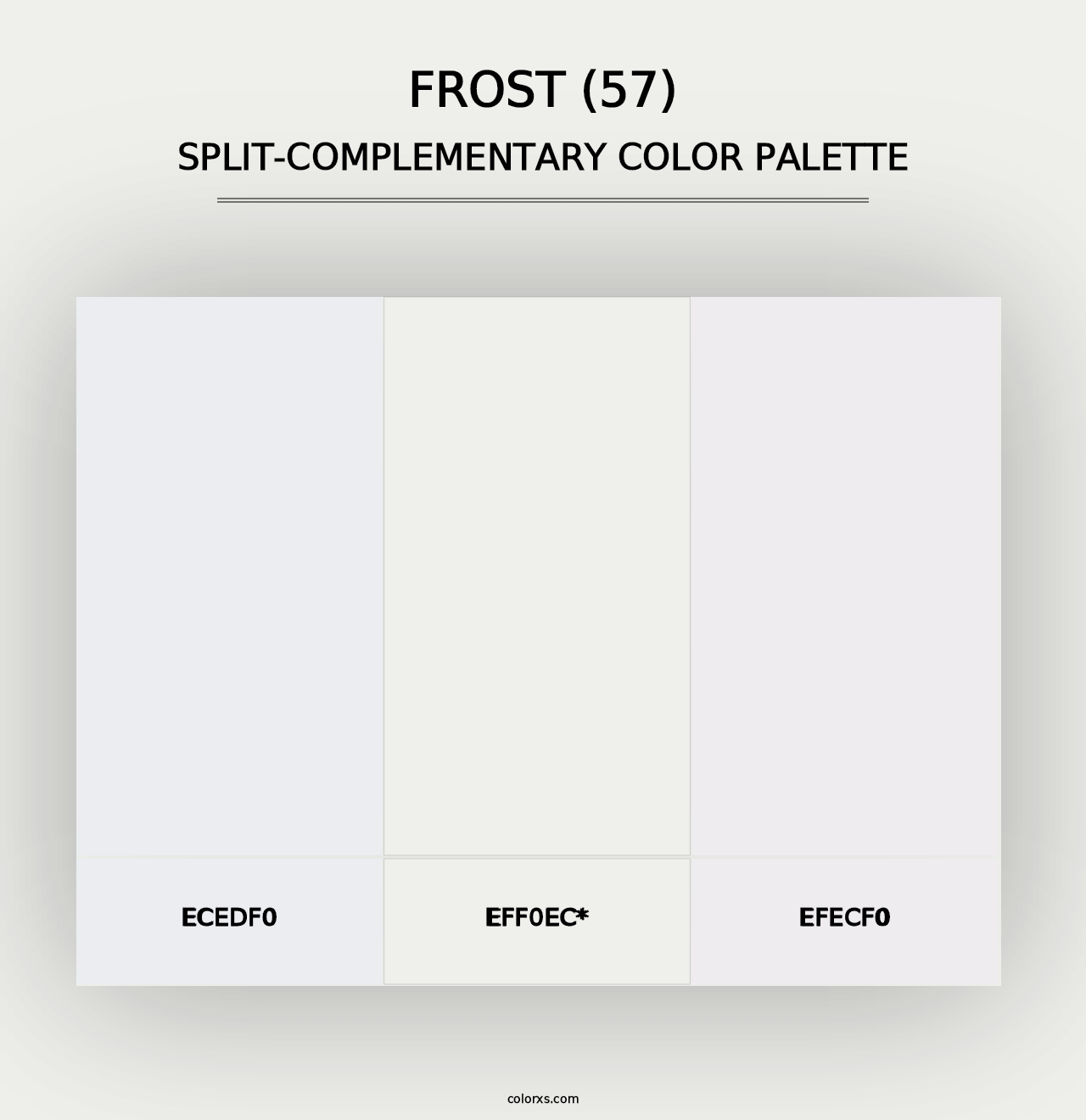 Frost (57) - Split-Complementary Color Palette