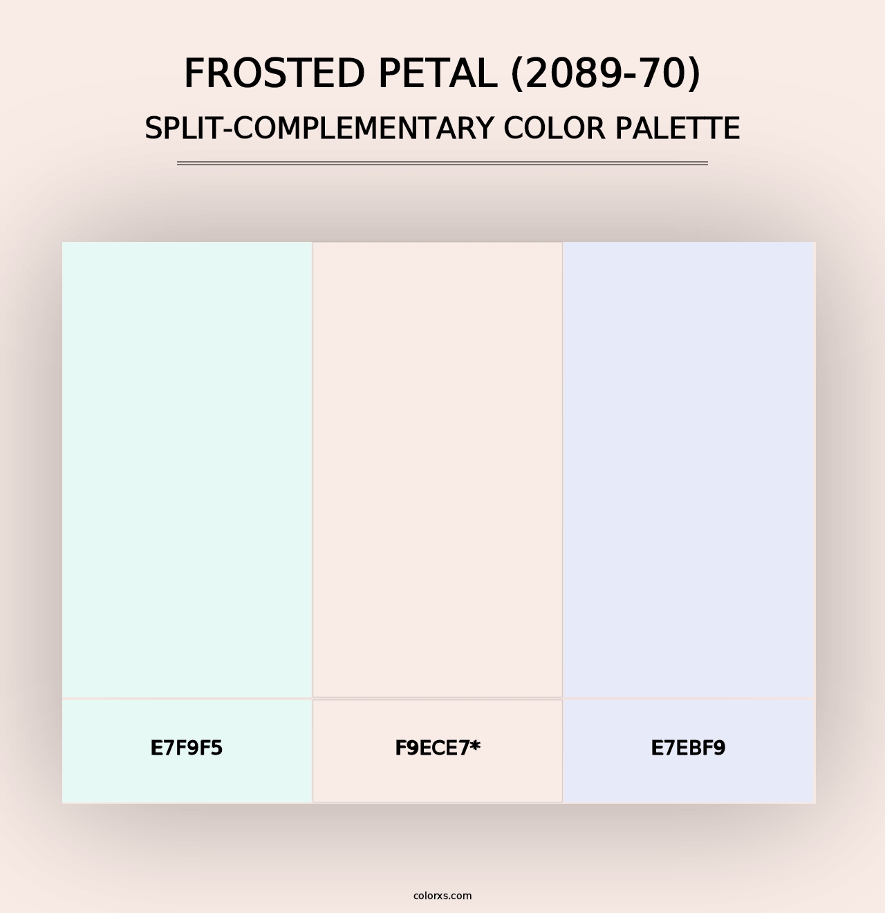 Frosted Petal (2089-70) - Split-Complementary Color Palette