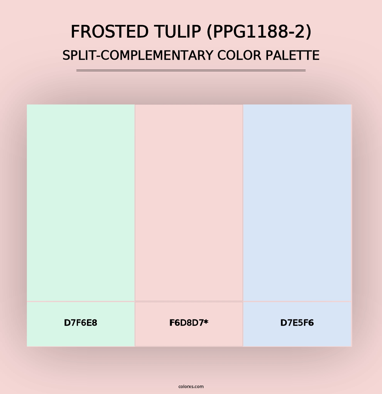 Frosted Tulip (PPG1188-2) - Split-Complementary Color Palette