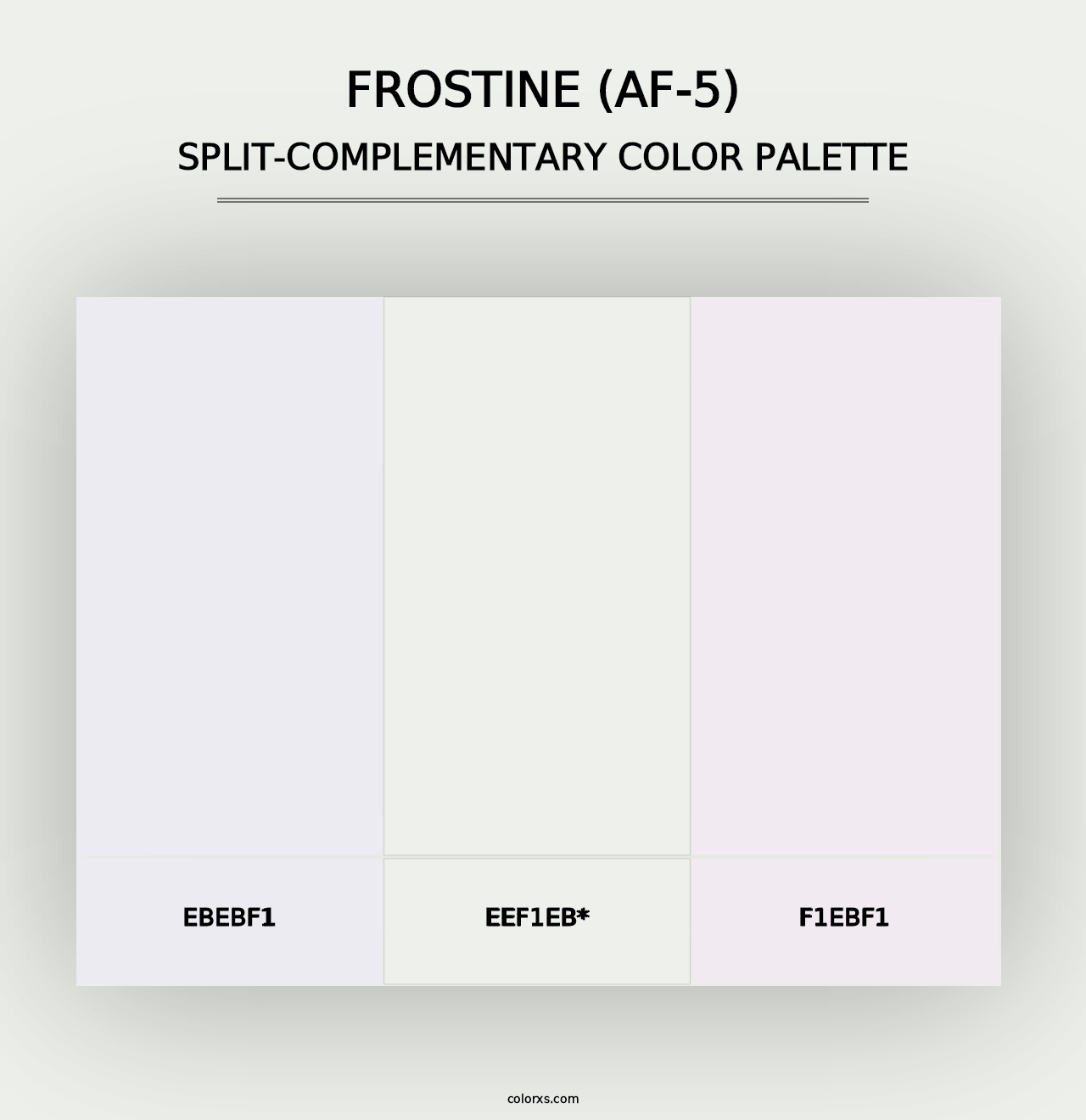 Frostine (AF-5) - Split-Complementary Color Palette