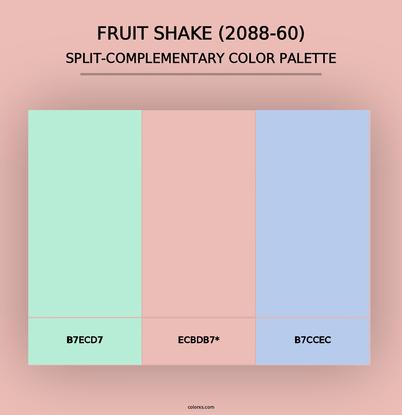 Fruit Shake (2088-60) - Split-Complementary Color Palette