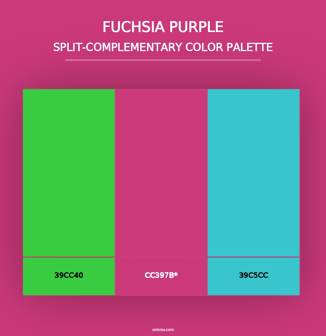 Fuchsia Purple - Split-Complementary Color Palette