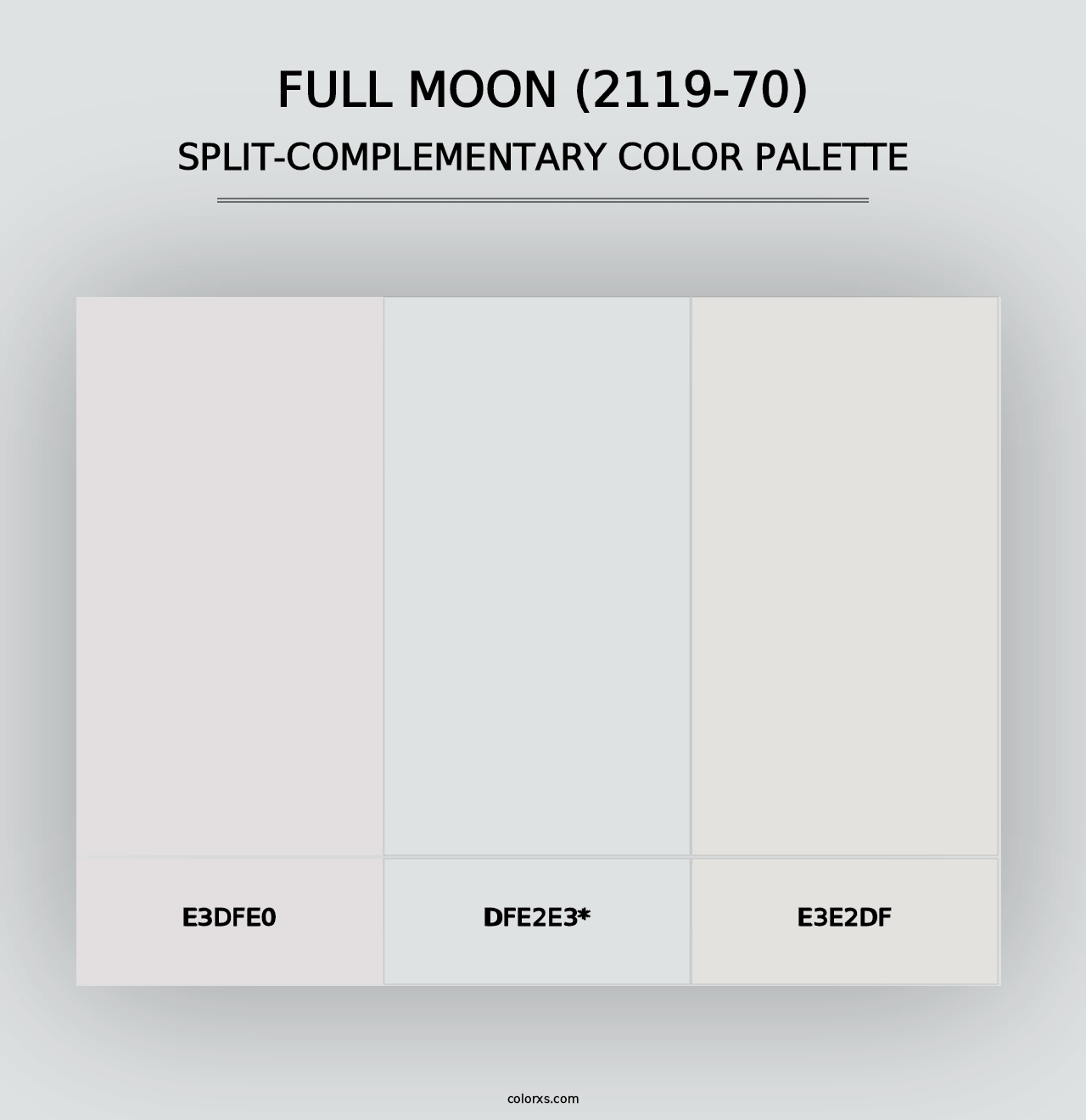 Full Moon (2119-70) - Split-Complementary Color Palette