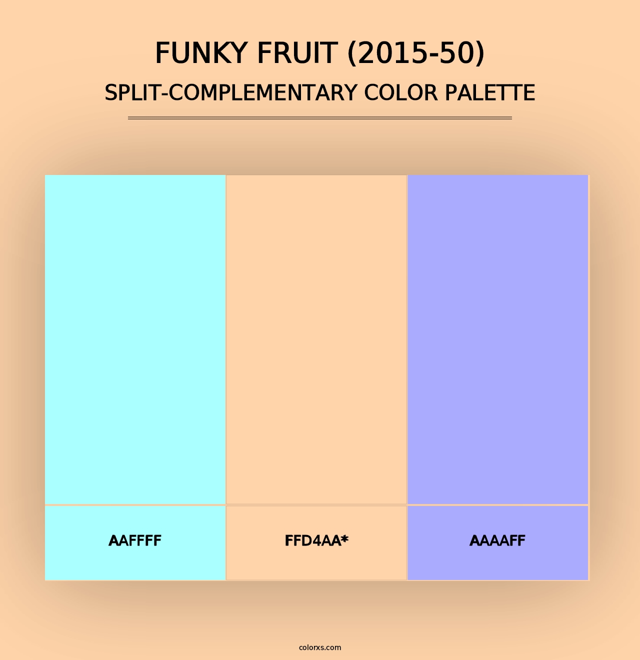 Funky Fruit (2015-50) - Split-Complementary Color Palette