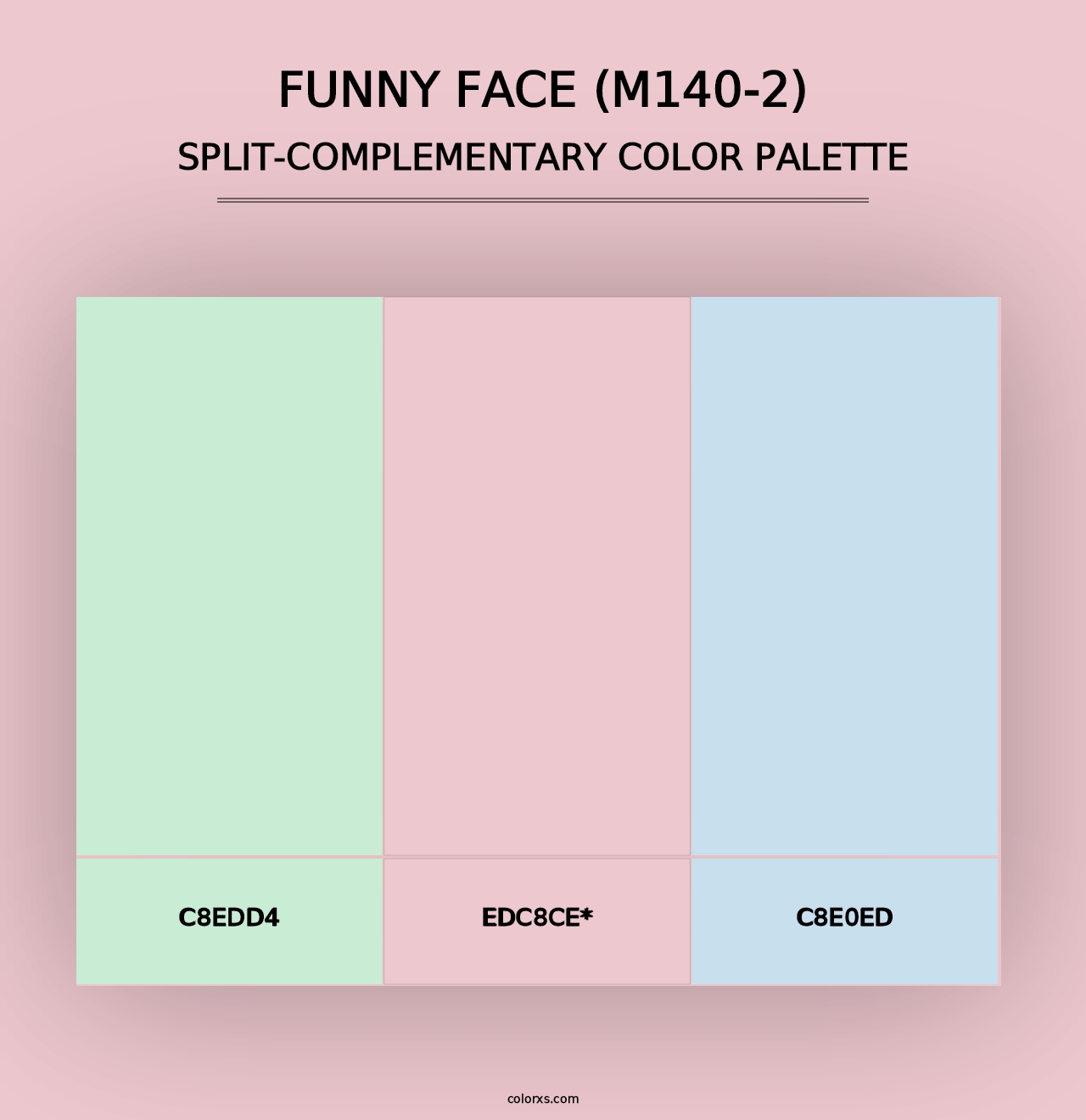 Funny Face (M140-2) - Split-Complementary Color Palette