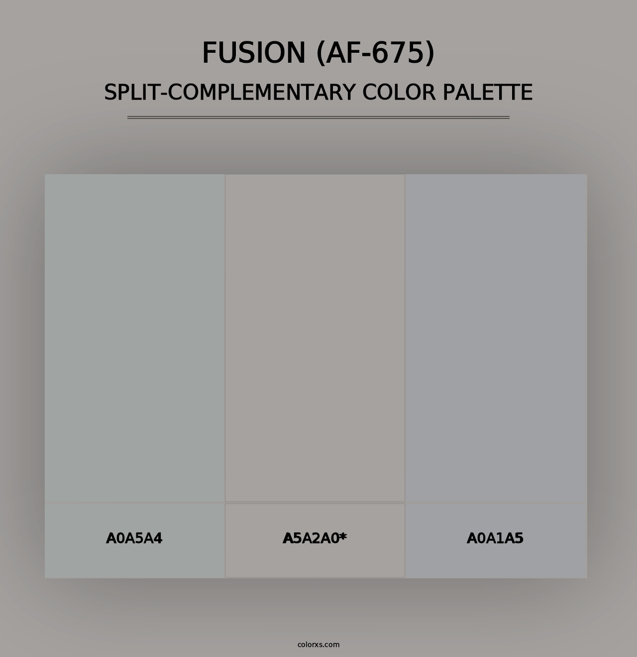 Fusion (AF-675) - Split-Complementary Color Palette