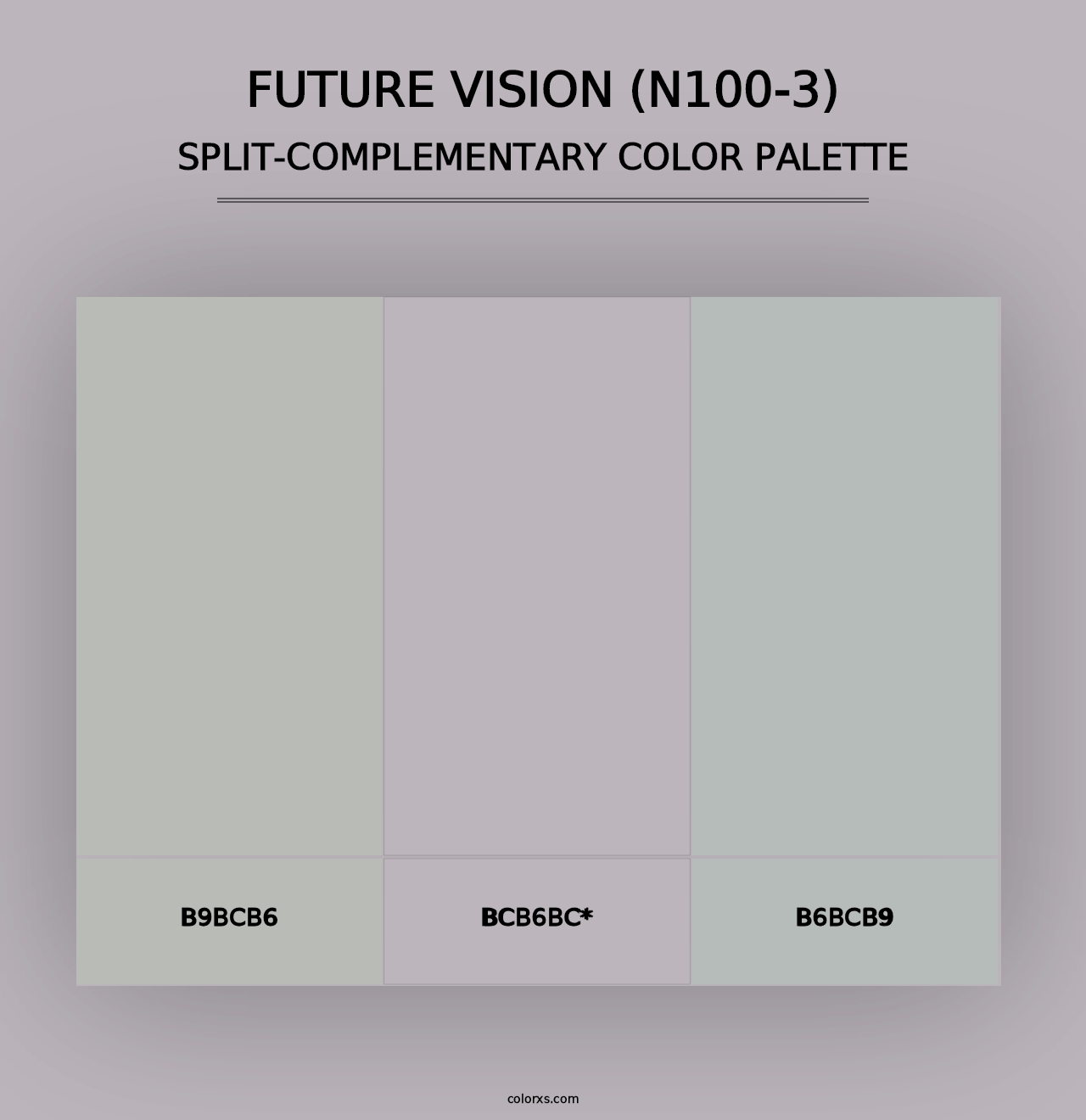 Future Vision (N100-3) - Split-Complementary Color Palette