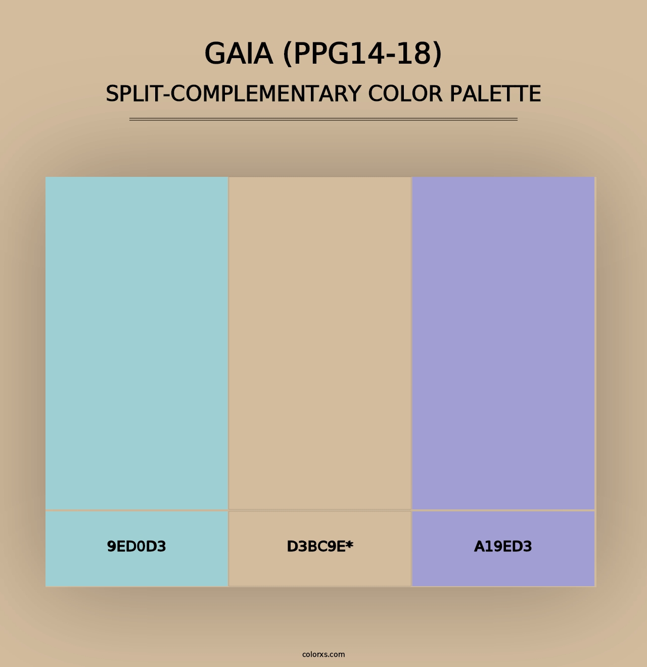 Gaia (PPG14-18) - Split-Complementary Color Palette