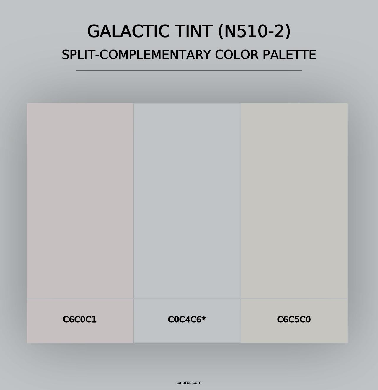 Galactic Tint (N510-2) - Split-Complementary Color Palette