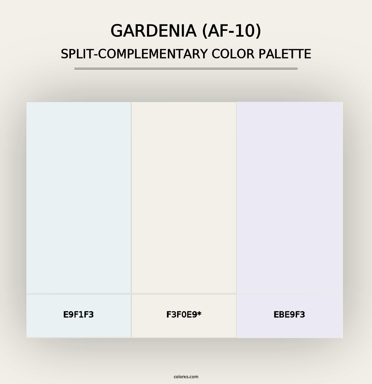 Gardenia (AF-10) - Split-Complementary Color Palette