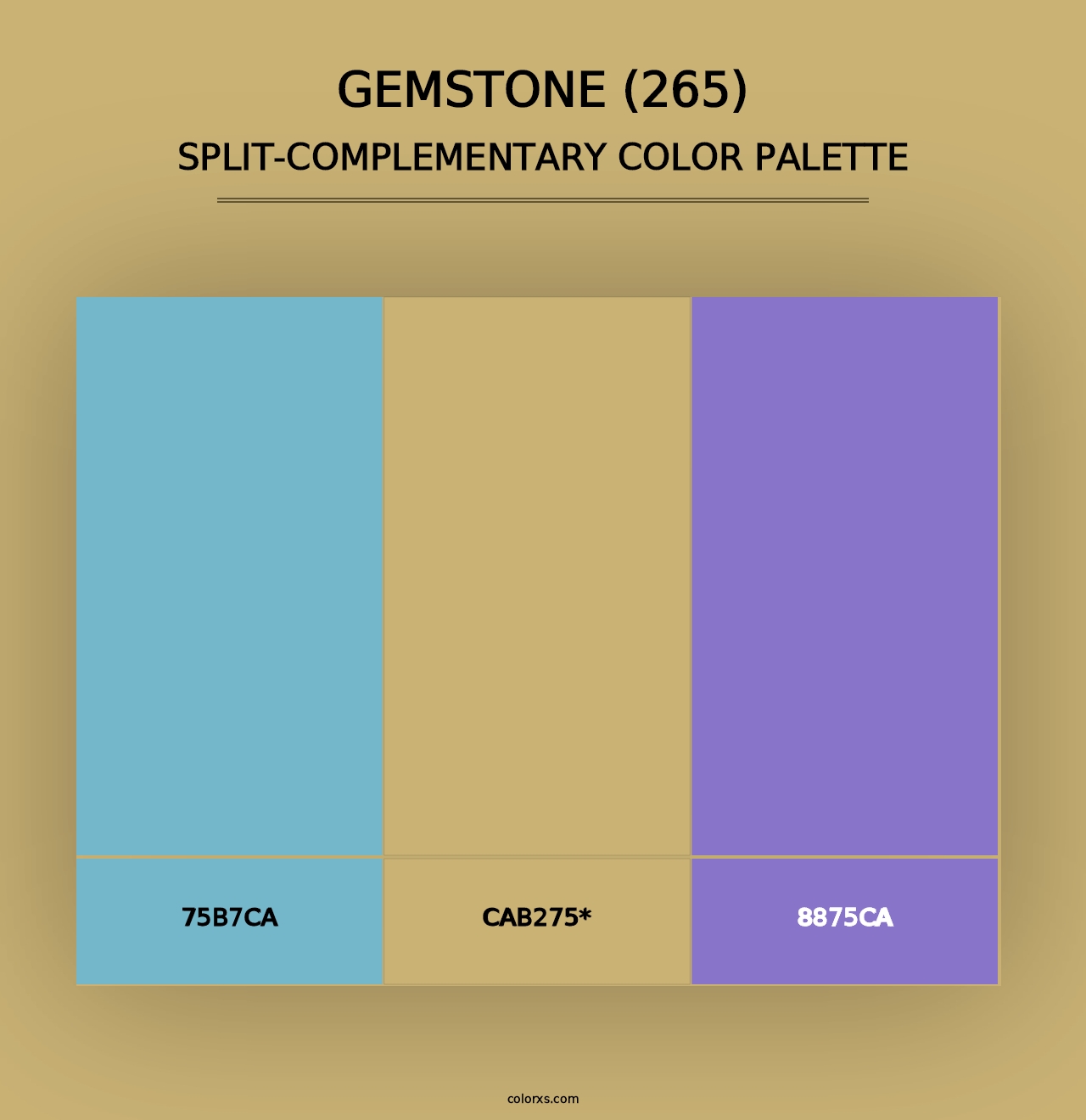 Gemstone (265) - Split-Complementary Color Palette