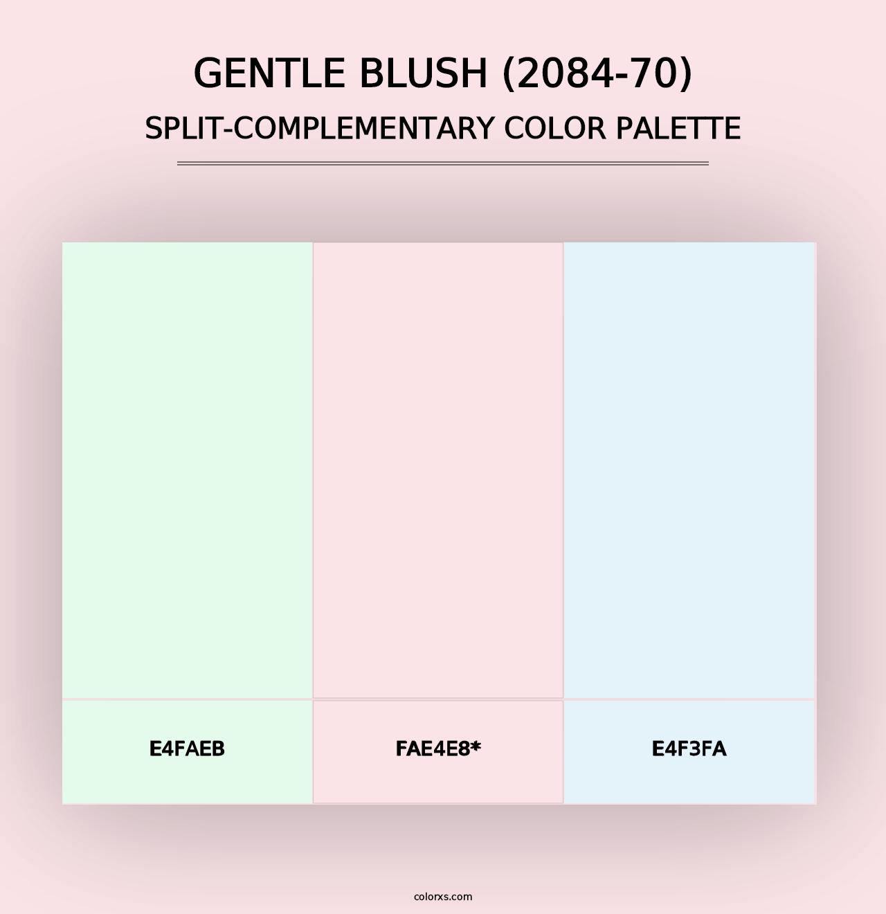 Gentle Blush (2084-70) - Split-Complementary Color Palette