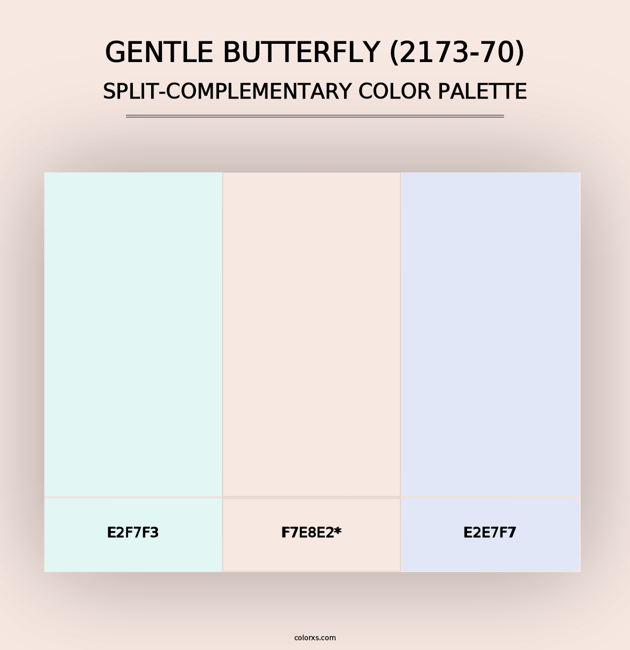 Gentle Butterfly (2173-70) - Split-Complementary Color Palette