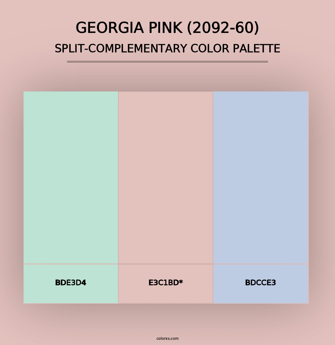 Georgia Pink (2092-60) - Split-Complementary Color Palette