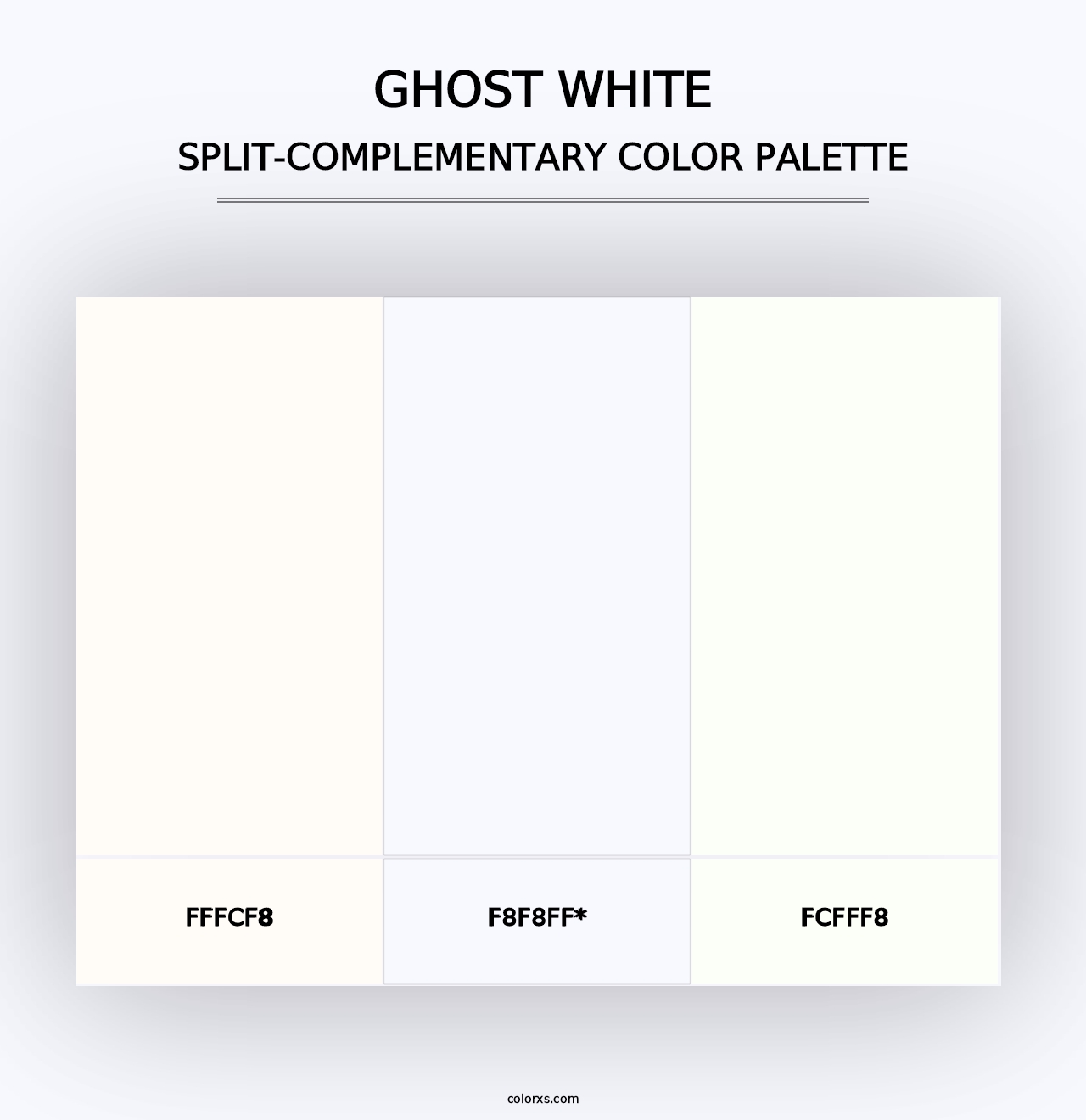 Ghost White - Split-Complementary Color Palette