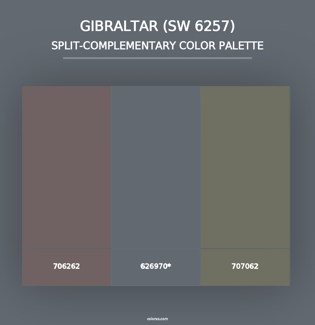 Sherwin Williams Gibraltar (SW 6257) Paint coordinating colors and 