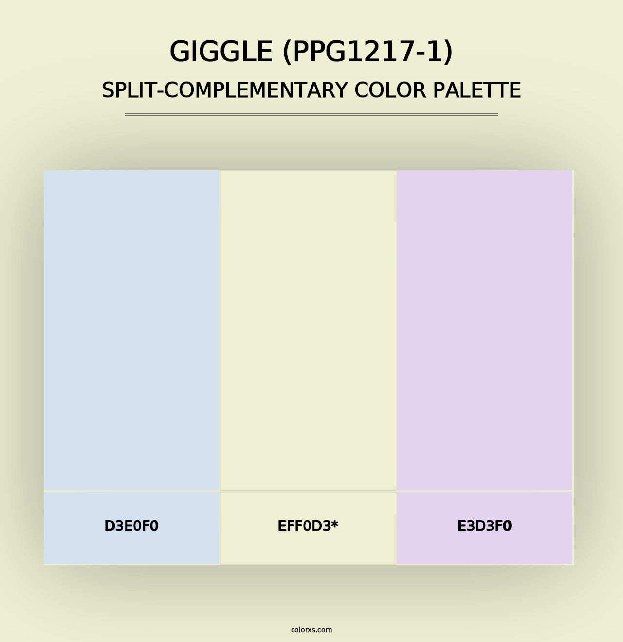 Giggle (PPG1217-1) - Split-Complementary Color Palette