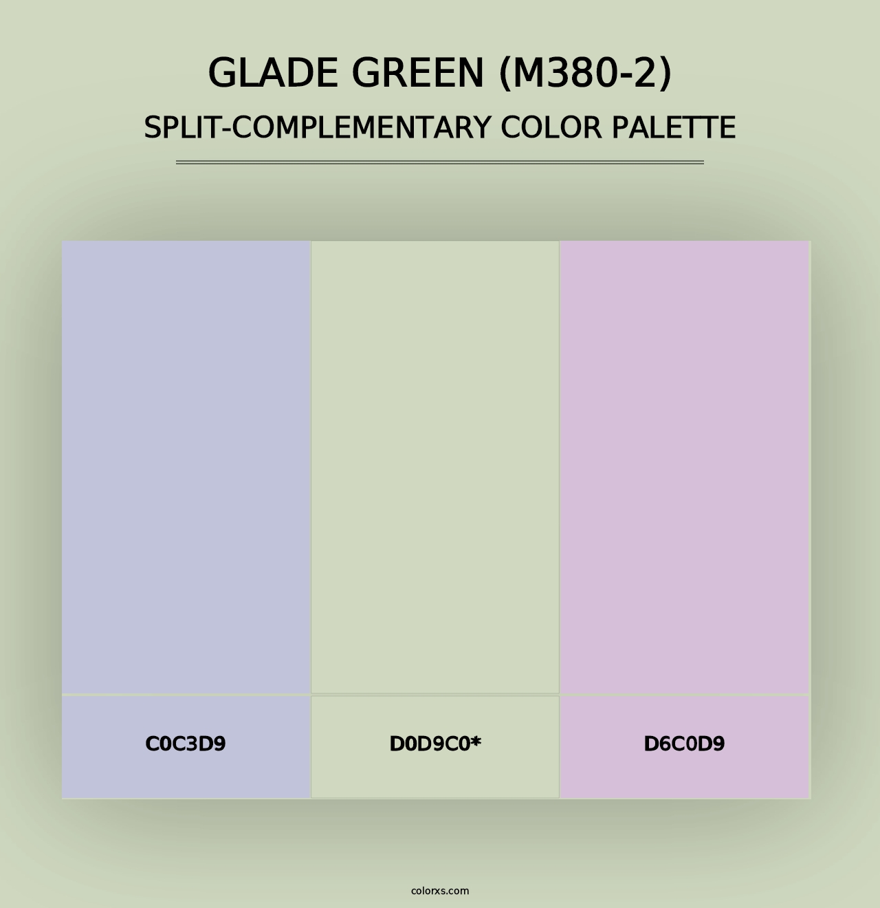 Glade Green (M380-2) - Split-Complementary Color Palette