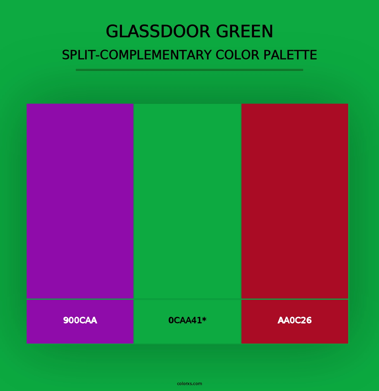 Glassdoor Green - Split-Complementary Color Palette