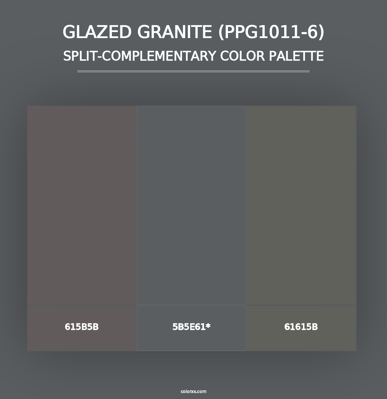 Glazed Granite (PPG1011-6) - Split-Complementary Color Palette