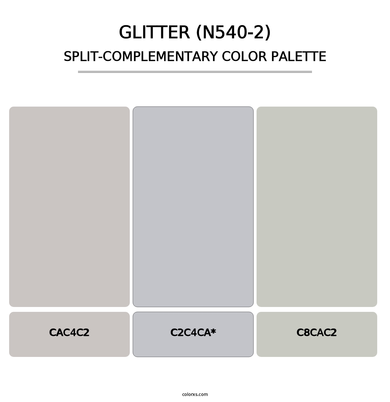 Glitter (N540-2) - Split-Complementary Color Palette