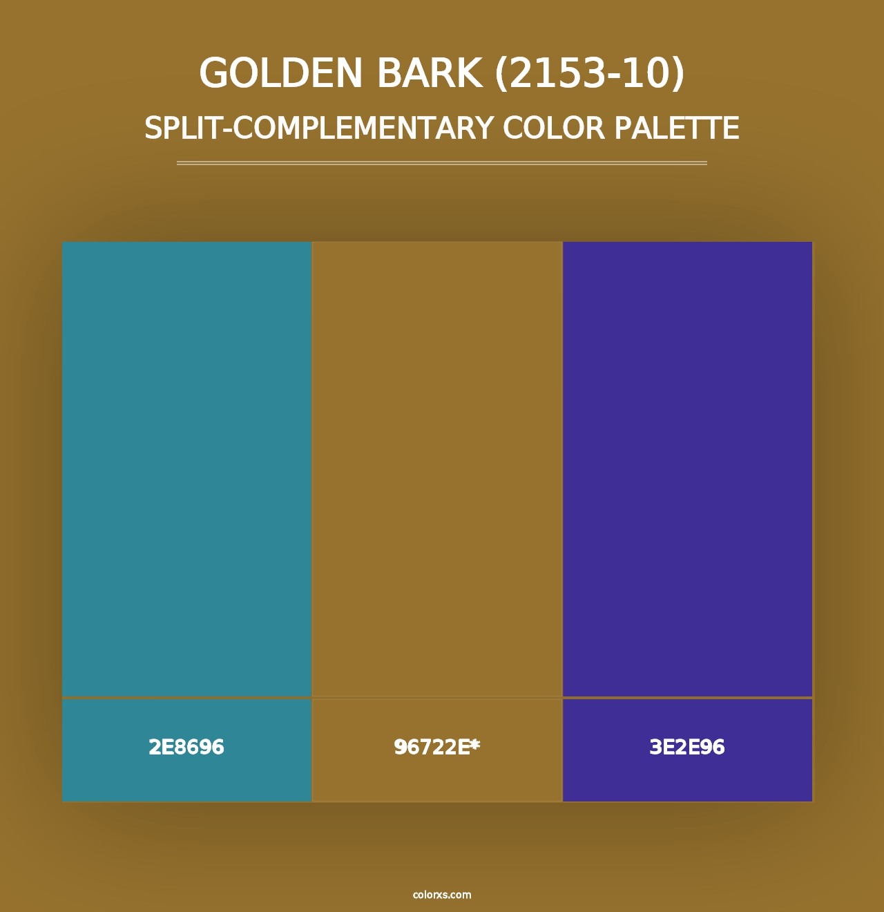 Golden Bark (2153-10) - Split-Complementary Color Palette