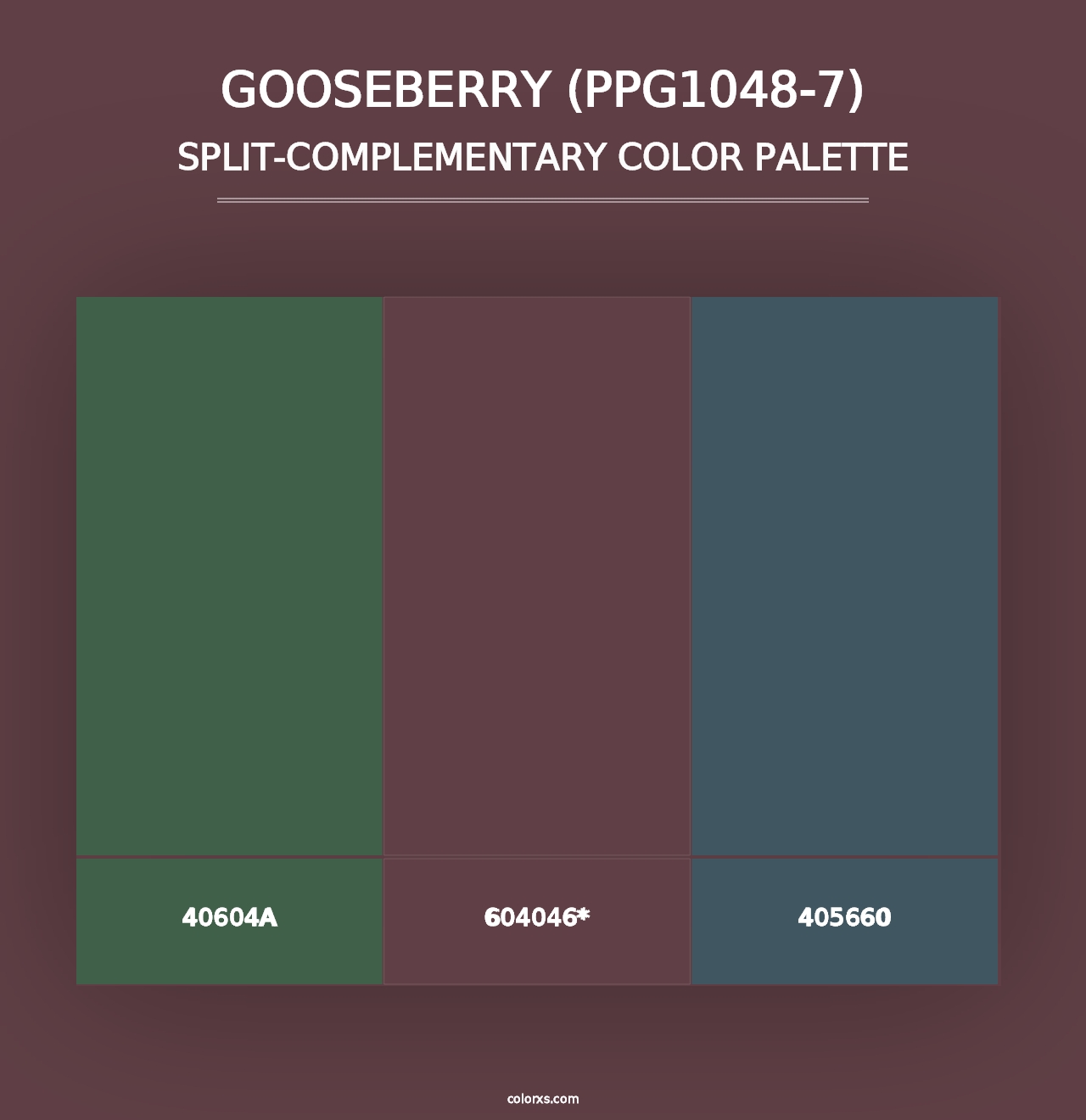 Gooseberry (PPG1048-7) - Split-Complementary Color Palette