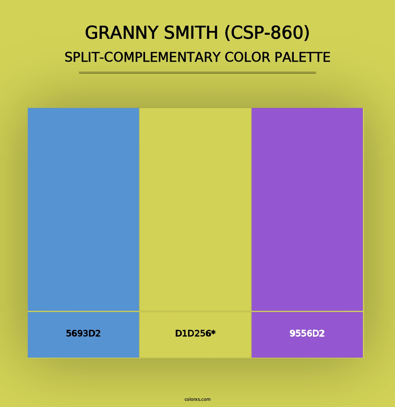 Granny Smith (CSP-860) - Split-Complementary Color Palette