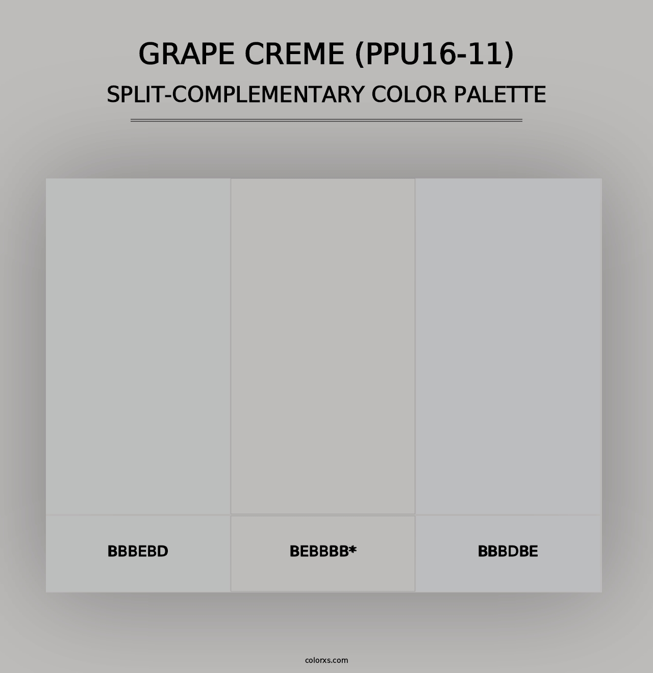 Grape Creme (PPU16-11) - Split-Complementary Color Palette