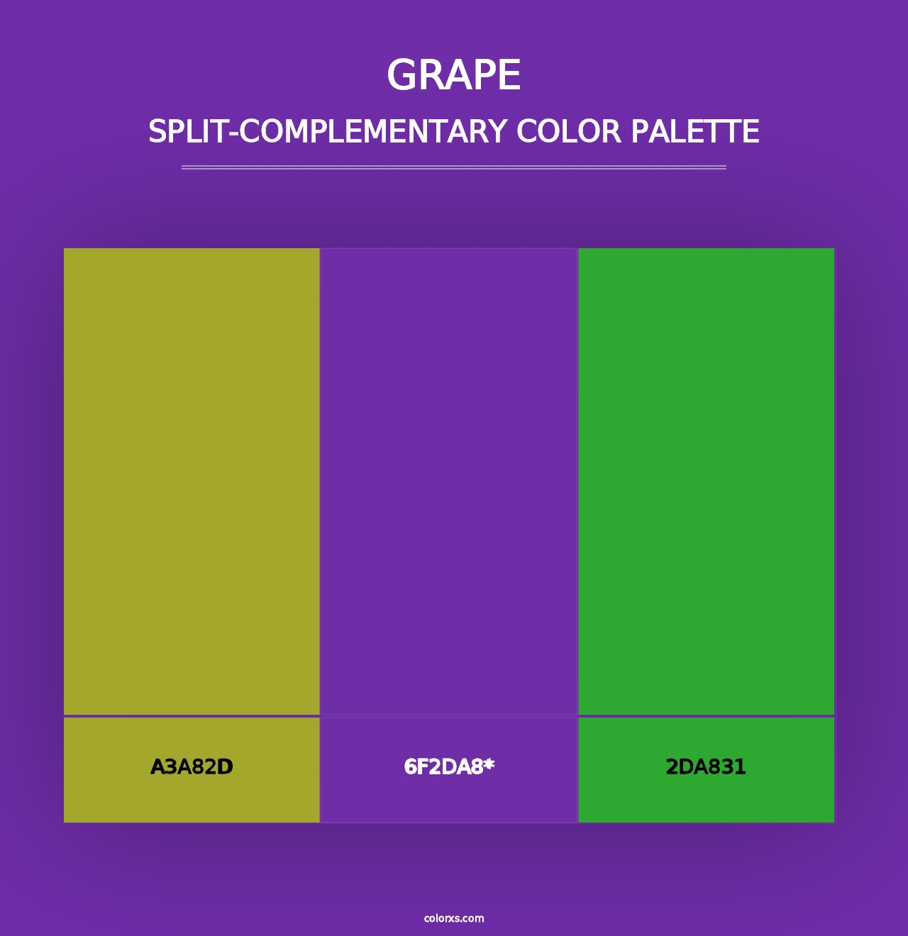 Grape - Split-Complementary Color Palette