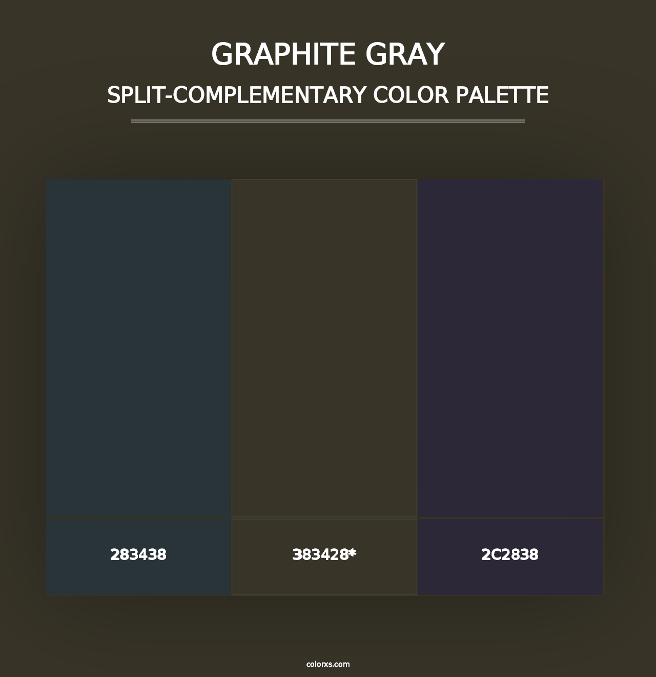 Graphite Gray - Split-Complementary Color Palette