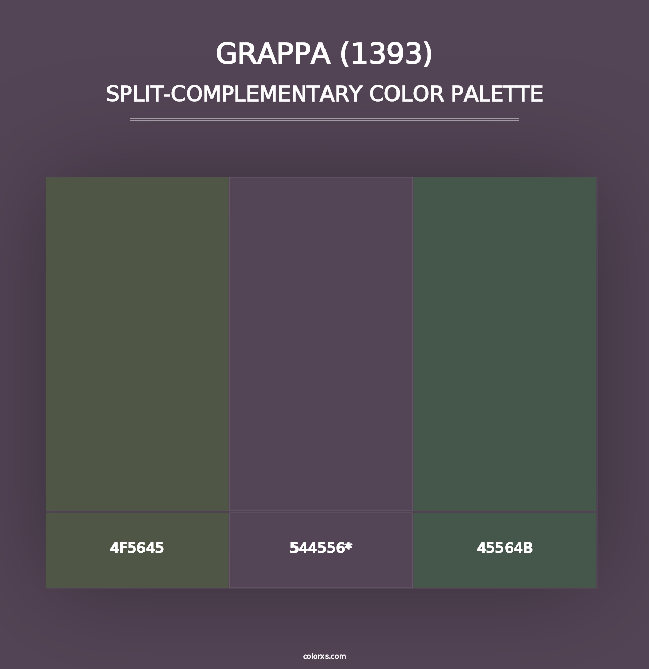 Grappa (1393) - Split-Complementary Color Palette