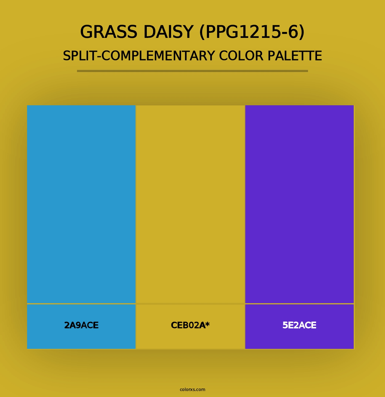 Grass Daisy (PPG1215-6) - Split-Complementary Color Palette