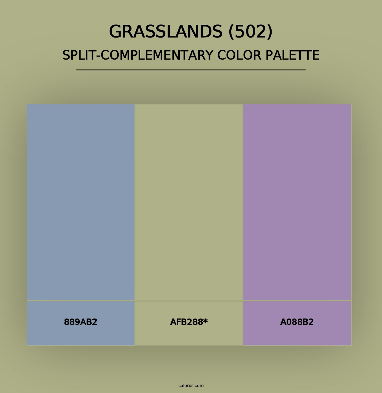 Grasslands (502) - Split-Complementary Color Palette