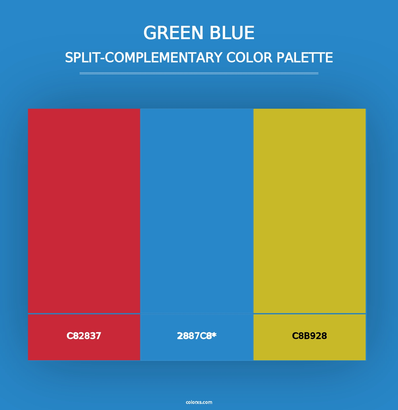 Green Blue - Split-Complementary Color Palette