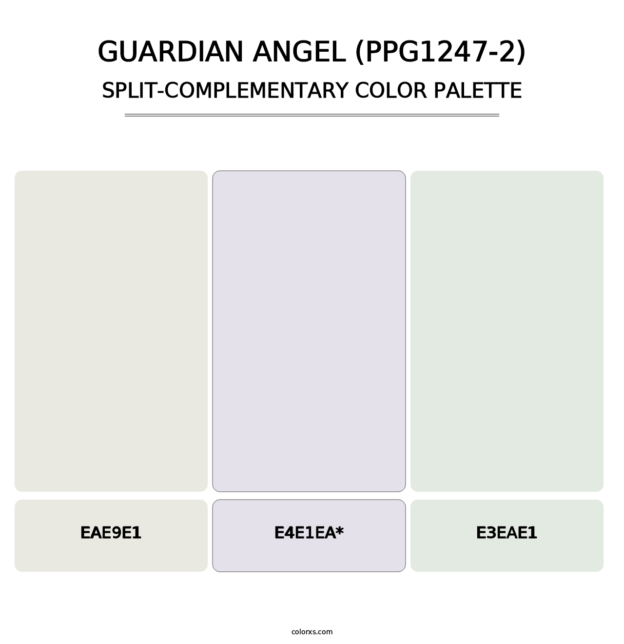 Guardian Angel (PPG1247-2) - Split-Complementary Color Palette