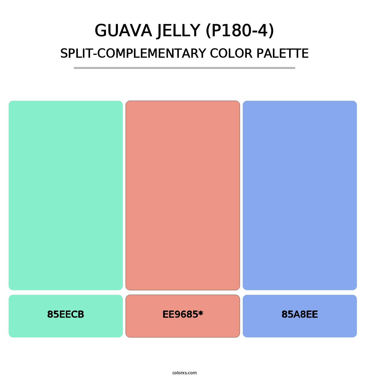 Guava Jelly (P180-4) - Split-Complementary Color Palette