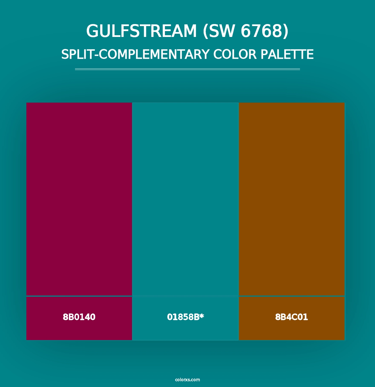 Gulfstream (SW 6768) - Split-Complementary Color Palette