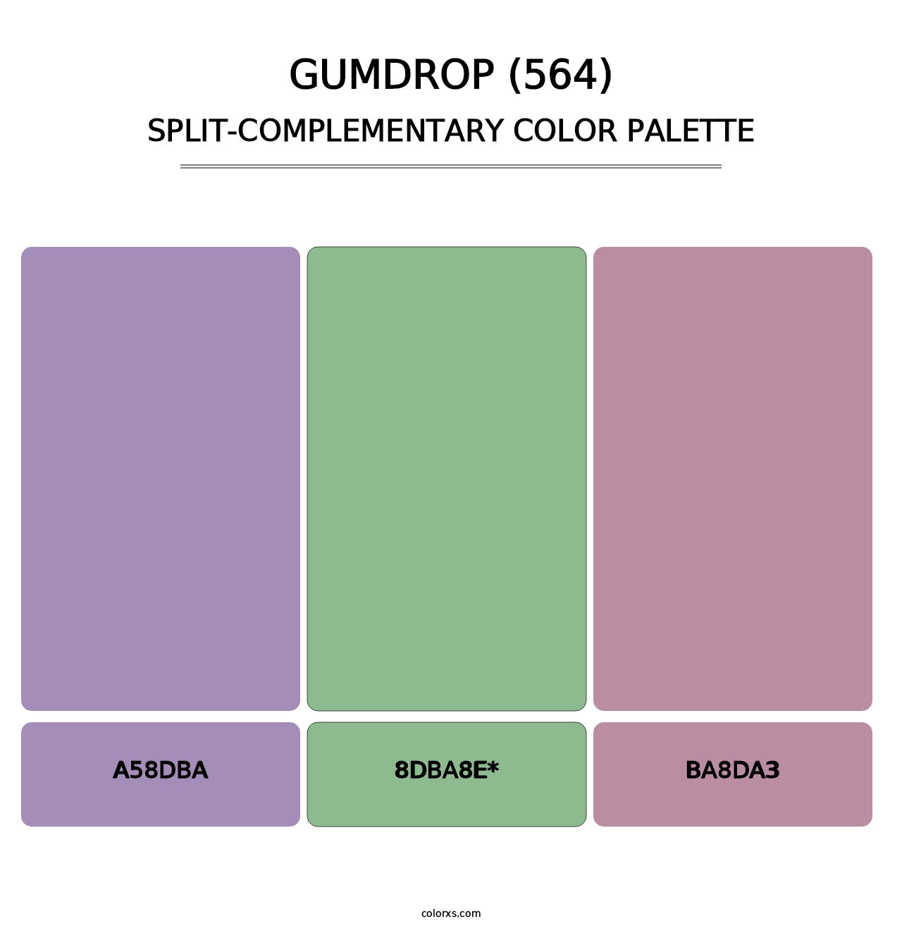 Gumdrop (564) - Split-Complementary Color Palette