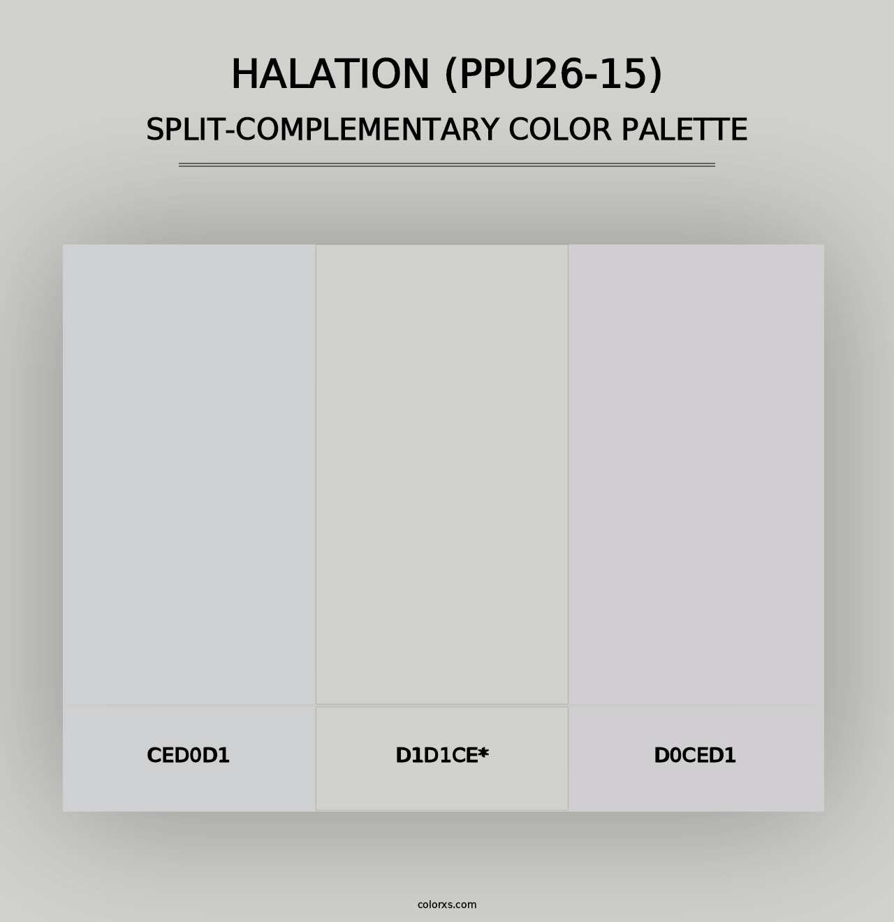 Halation (PPU26-15) - Split-Complementary Color Palette