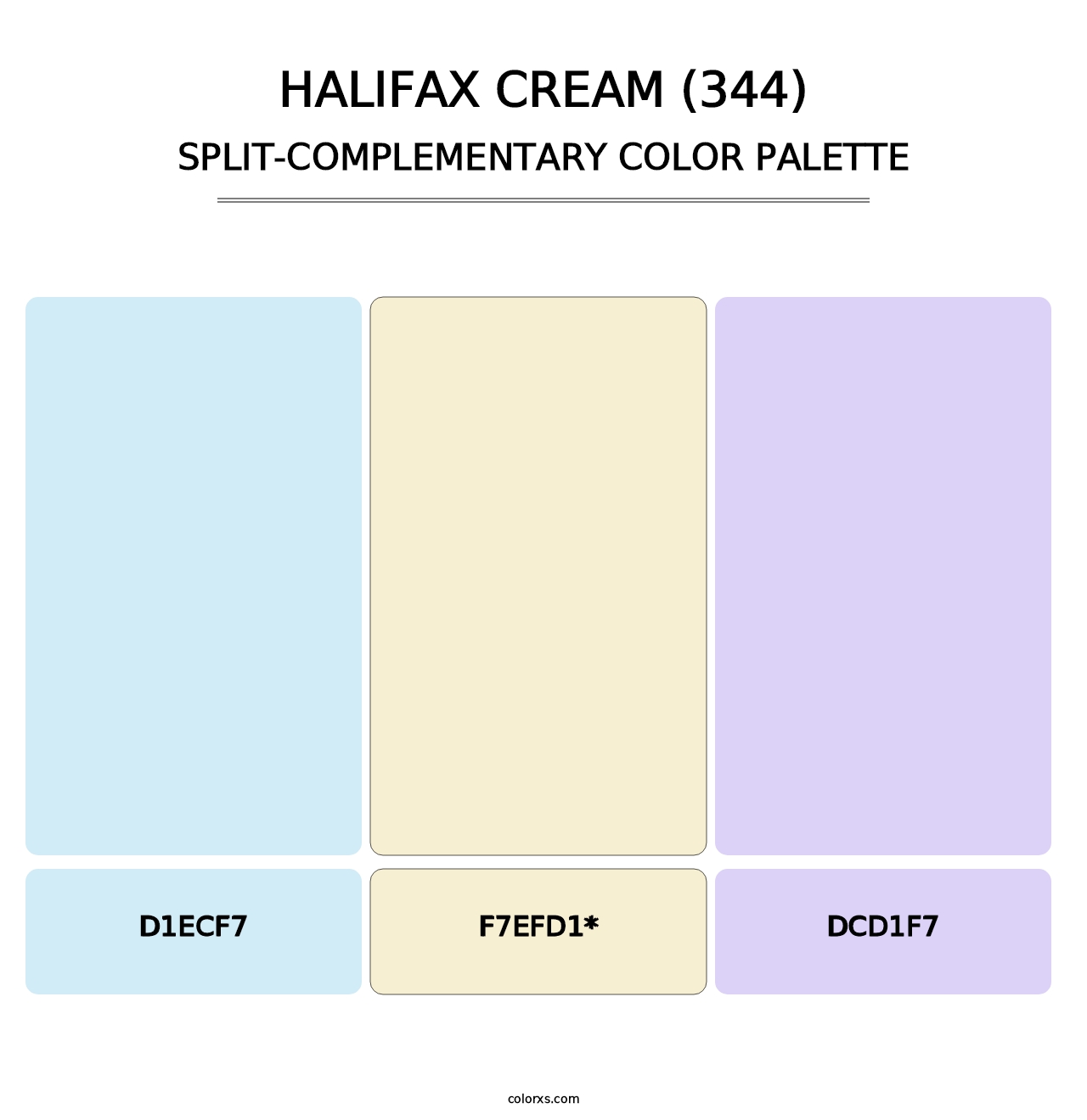 Halifax Cream (344) - Split-Complementary Color Palette