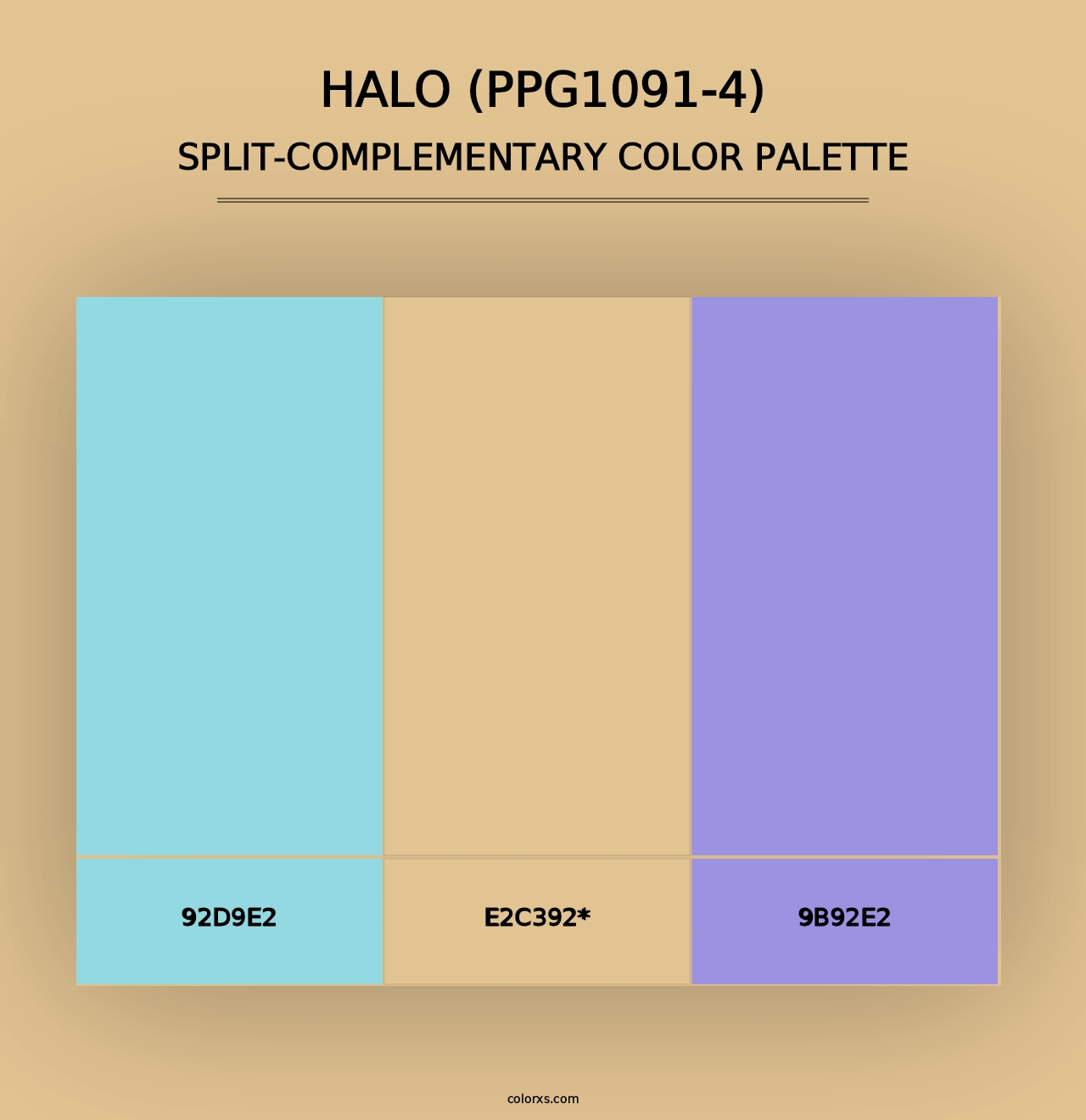 Halo (PPG1091-4) - Split-Complementary Color Palette