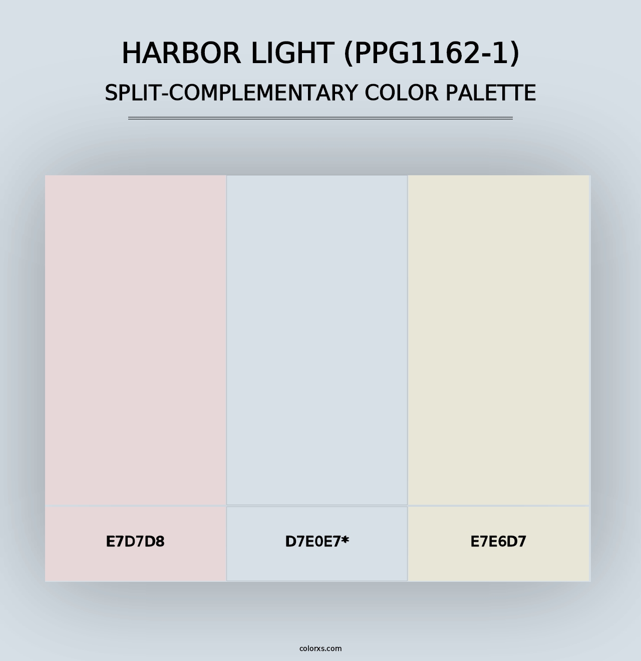 Harbor Light (PPG1162-1) - Split-Complementary Color Palette