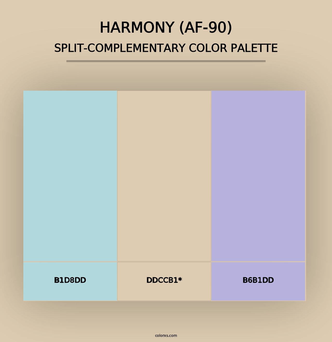 Harmony (AF-90) - Split-Complementary Color Palette